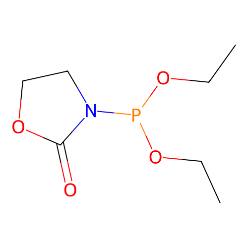 Diethyl (2-oxooxazolidin-3-yl)phosphonite structure