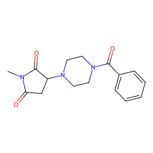 3-(4-Benzoylpiperazin-1-yl)-1-methylpyrrolidine-2,5-dione structure