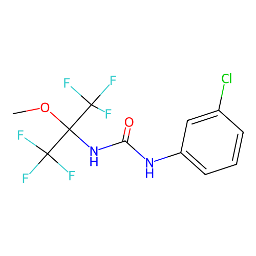 1-(3-Chlorophenyl)-3-(1,1,1,3,3,3-hexafluoro-2-methoxypropan-2-yl)urea structure