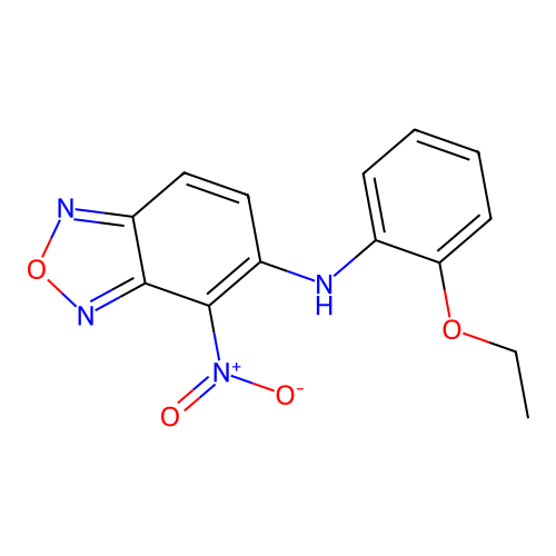 N-(2-ethoxyphenyl)-4-nitro-2,1,3-benzoxadiazol-5-amine structure