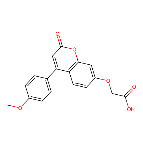 {[4-(4-methoxyphenyl)-2-oxo-2H-chromen-7-yl]oxy}acetic acid structure