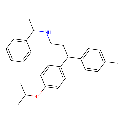 3-(4-isopropoxyphenyl)-N-(1-phenylethyl)-3-(p-tolyl)propan-1-amine structure