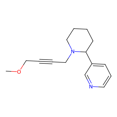 3-(1-(4-Methoxybut-2-yn-1-yl)piperidin-2-yl)pyridine structure
