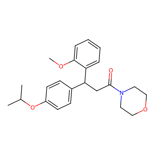 3-(4-Isopropoxyphenyl)-3-(2-methoxyphenyl)-1-morpholinopropan-1-one structure