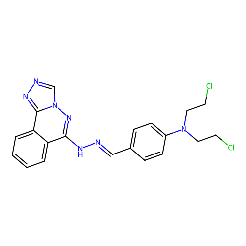 C20H19Cl2N7 structure