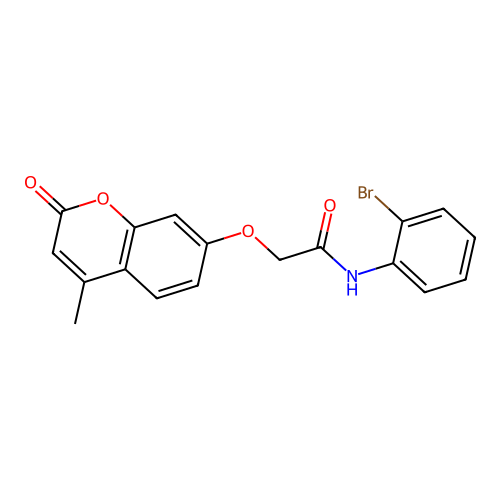 N-(2-bromophenyl)-2-((4-methyl-2-oxo-2H-chromen-7-yl)oxy)acetamide structure