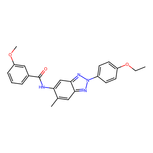 N-[2-(4-ethoxyphenyl)-6-methyl-2H-benzotriazol-5-yl]-3-methoxybenzamide structure