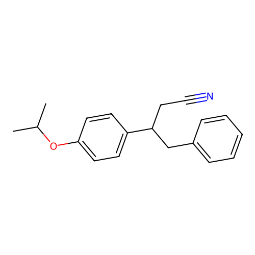 3-(4-Isopropoxyphenyl)-4-phenylbutanenitrile structure