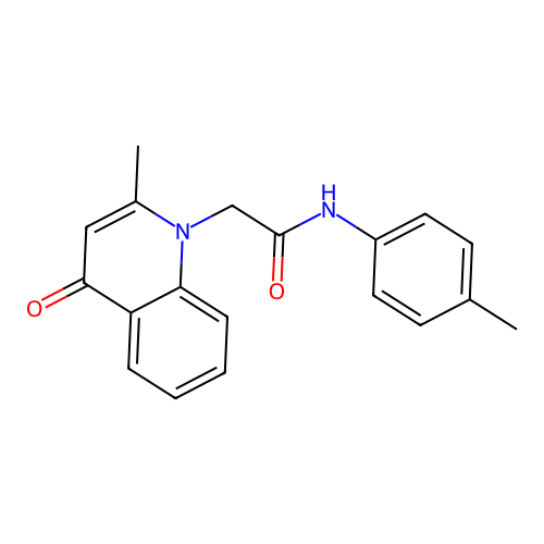 2-(2-methyl-4-oxoquinolin-1(4H)-yl)-N-(4-methylphenyl)acetamide structure