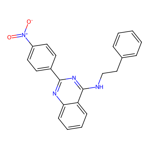 [2-(4-Nitrophenyl)quinazolin-4-yl](2-phenylethyl)amine structure