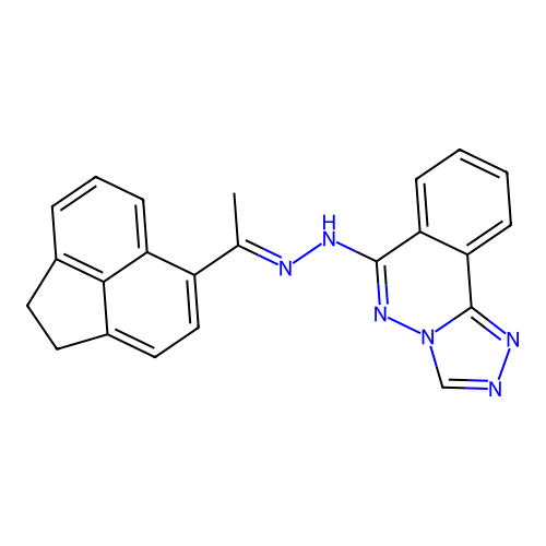 C23H18N6 structure