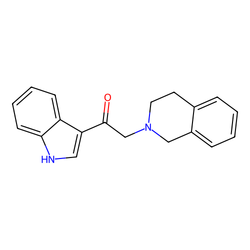 2-(3,4-dihydroisoquinolin-2(1H)-yl)-1-(1H-indol-3-yl)ethanone structure