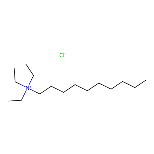 1-Decanaminium, N,N,N-triethyl-, chloride structure