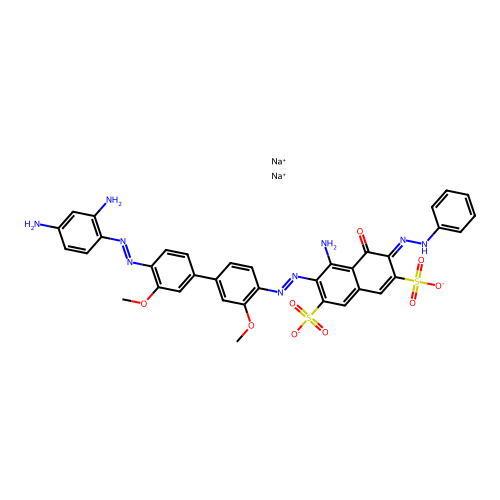 C36H31N9O9S2.2Na structure