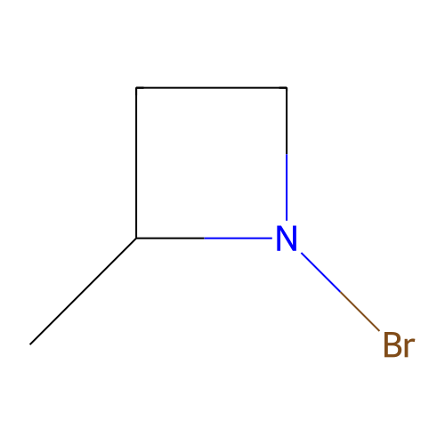 N-Bromo-2-methylazetidine structure