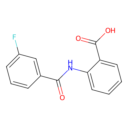 2-[(3-Fluorobenzoyl)amino]benzoic acid structure