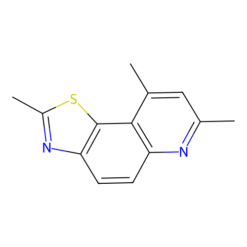 Thiazolo[5,4-f]quinoline, 2,7,9-trimethyl- structure