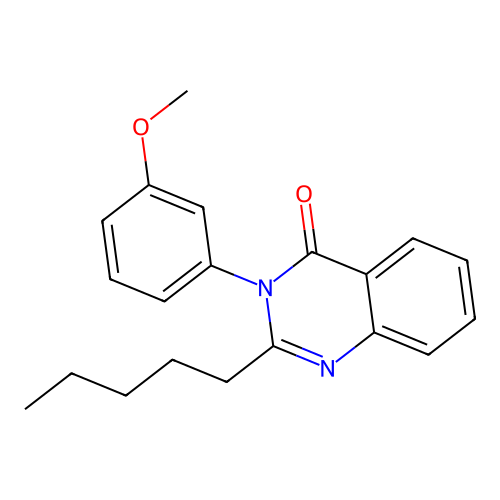 3-(3-methoxyphenyl)-2-pentylquinazolin-4(3H)-one structure