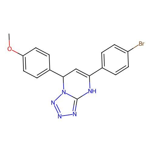 5-(4-Bromophenyl)-7-(4-methoxyphenyl)-4,7-dihydrotetrazolo[1,5-a]pyrimidine structure