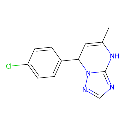 7-(4-Chlorophenyl)-5-methyl-3,7-dihydro[1,2,4]triazolo[1,5-a]pyrimidine structure