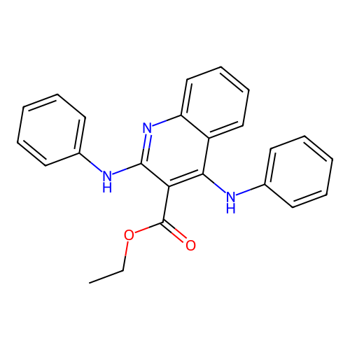 Ethyl 2,4-bis(phenylamino)quinoline-3-carboxylate structure