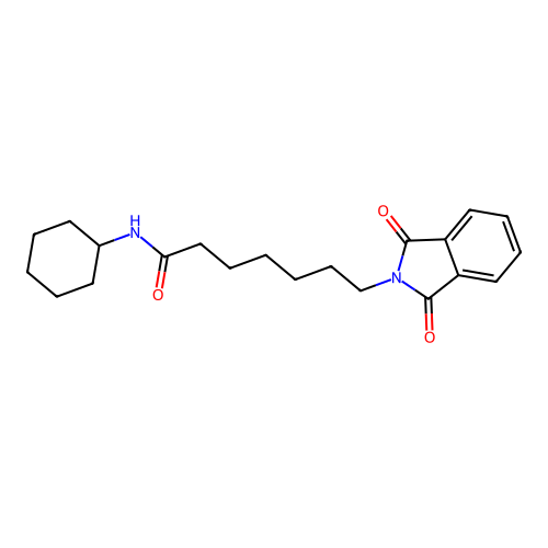 7-(1,3-Dioxo-1,3-dihydro-isoindol-2-yl)-heptanoic acid cyclohexylamide structure