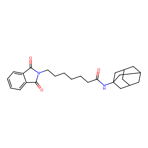 N-((1s,3s)-adamantan-1-yl)-7-(1,3-dioxoisoindolin-2-yl)heptanamide structure