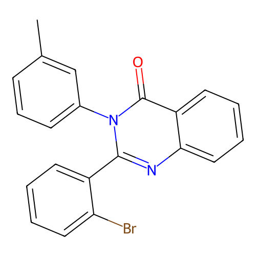 2-(2-bromophenyl)-3-(3-methylphenyl)quinazolin-4(3H)-one structure