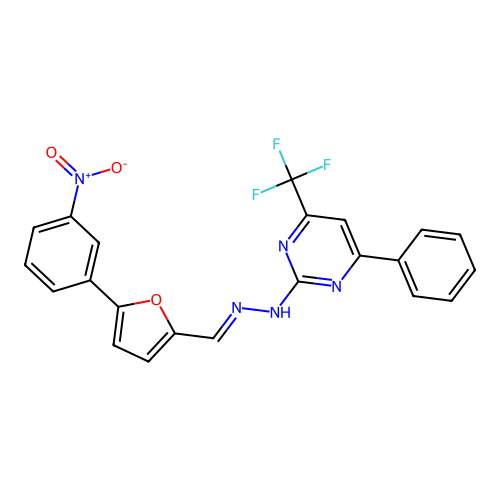 C22H14F3N5O3 structure