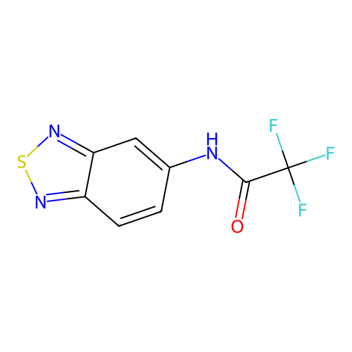 N-(2,1,3-benzothiadiazol-5-yl)-2,2,2-trifluoroacetamide structure