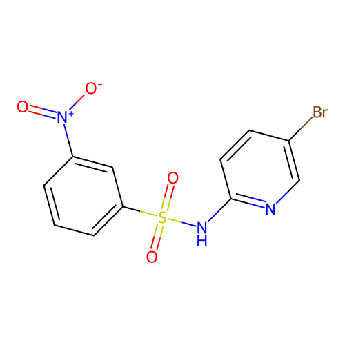 N-(5-溴吡啶-2-基)-3-硝基苯磺酰胺 structure