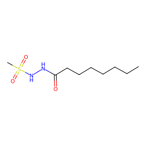 N'-methylsulfonyloctanehydrazide structure