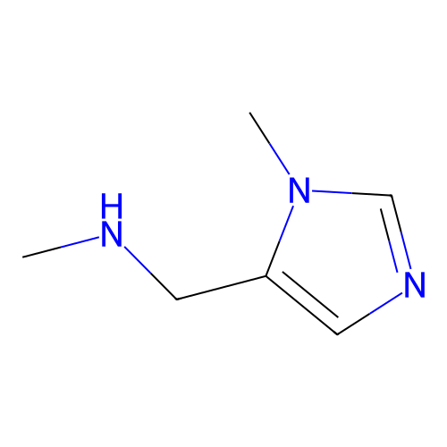 methyl[(1-methyl-1H-imidazol-5-yl)methyl]amine structure