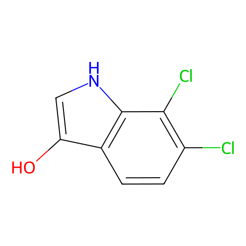 6,7-dichloro-1H-indol-3-ol structure
