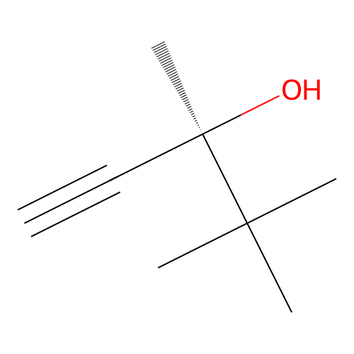 1-Pentyn-3-ol, 3,4,4-trimethyl-, (S)- structure