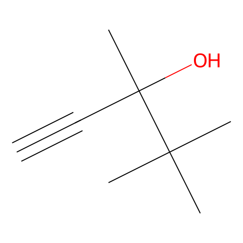 3,4,4-Trimethyl-1-pentyn-3-ol structure