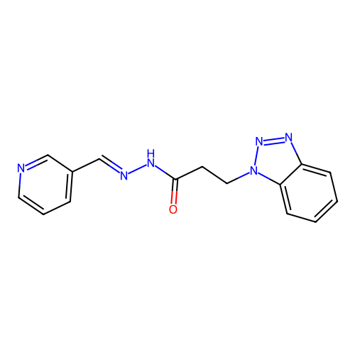 3-(1H-1,2,3-Benzotriazol-1-YL)-N'-(3-pyridinylmethylene)propanohydrazide structure