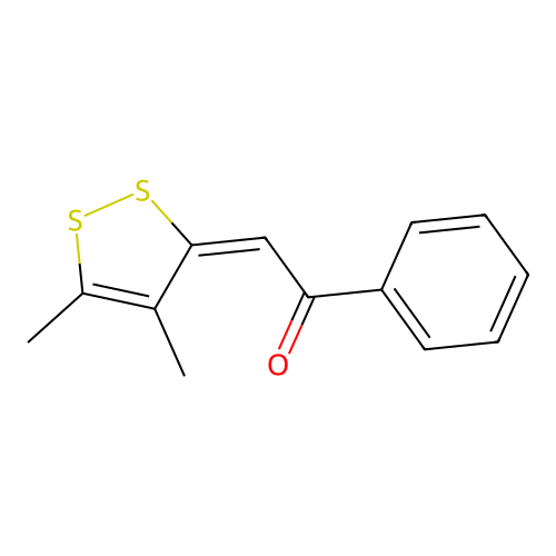 Ethanone, 2-(4,5-dimethyl-3H-1,2-dithiol-3-ylidene)-1-phenyl- structure