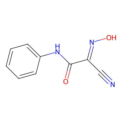 2-cyano-2-hydroxyimino-N-phenylacetamide structure