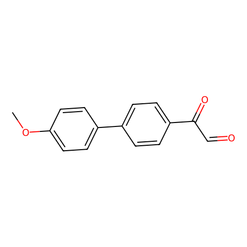 2-[4-(4-Methoxyphenyl)phenyl]-2-oxoacetaldehyde structure