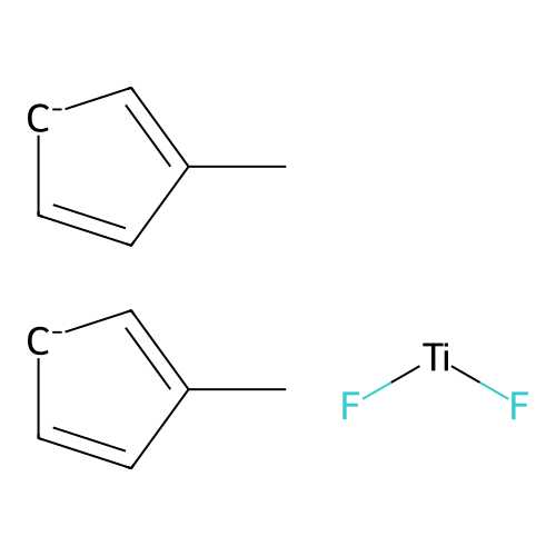Difluorotitanium;bis(2-methylcyclopenta-1,3-diene) structure