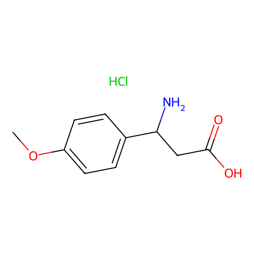 3-amino-3-(4-methoxyphenyl)propanoic Acid Hydrochloride structure