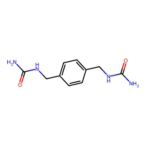 [4-[(Carbamoylamino)methyl]phenyl]methylurea structure