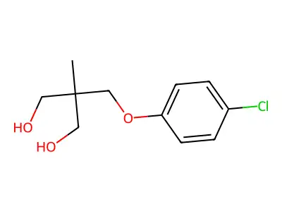2-((4-Chlorophenoxy)methyl)-2-methyl-1,3-propanediol structure
