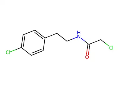 2-chloro-N-[2-(4-chlorophenyl)ethyl]acetamide structure