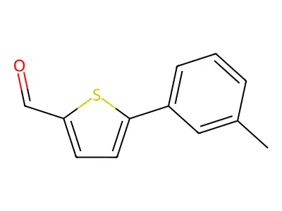 5-(3-Methylphenyl)thiophene-2-carbaldehyde structure