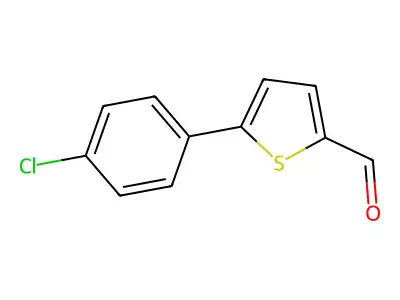 5-(4-Chlorophenyl)thiophene-2-carbaldehyde structure