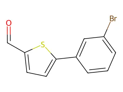 5-(3-Bromophenyl)thiophene-2-carbaldehyde structure