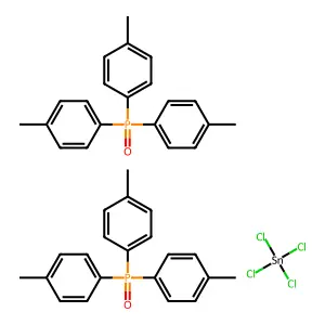Bis(1-bis(4-methylphenyl)phosphoryl-4-methylbenzene);tetrachlorostannane structure