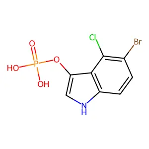 5-Bromo-4-chloro-3-indolyl phosphate structure